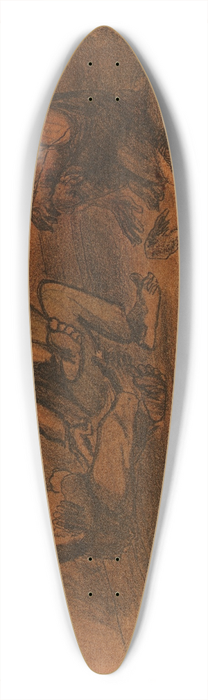 George Overbury Hart - The Gamblers 39.3 inch art pintail longboard deck
