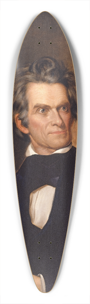 George Peter Alexander Healy - John C. Calhoun 39.3 inch art pintail longboard deck