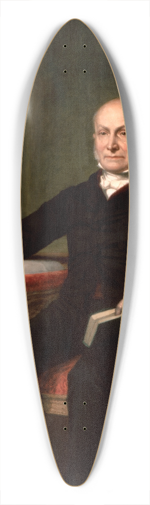 George Peter Alexander Healy - John Quincy Adams 39.3 inch art pintail longboard deck