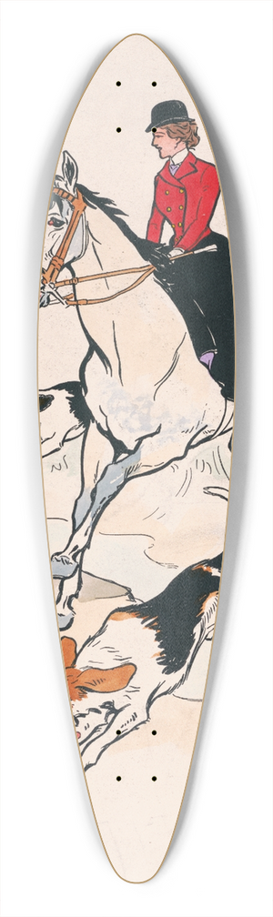 George Reiter Brill - Full cry 39.3 inch art pintail longboard deck