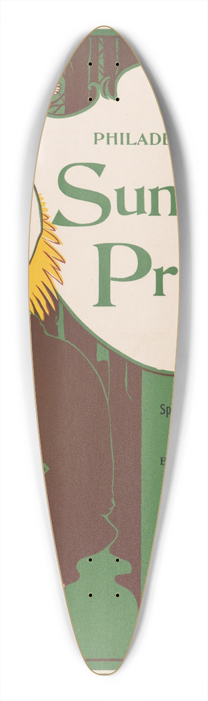 George Reiter Brill - Philadelphia Sunday Press; Jan. 5 39.3 inch art pintail longboard deck