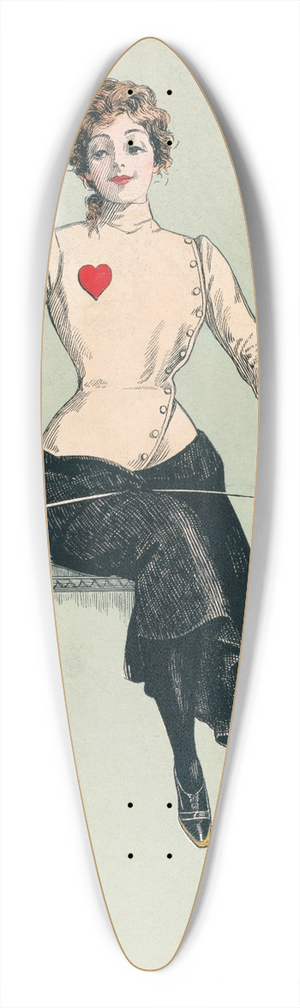George Reiter Brill - Repos! 39.3 inch art pintail longboard deck