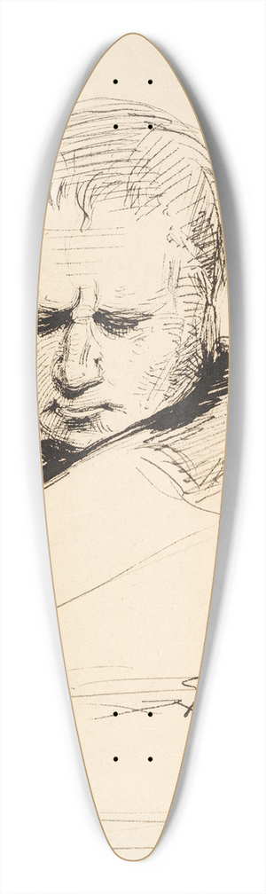 George Richmond - Study of a Man Gazing Down 39.3 inch art pintail longboard deck