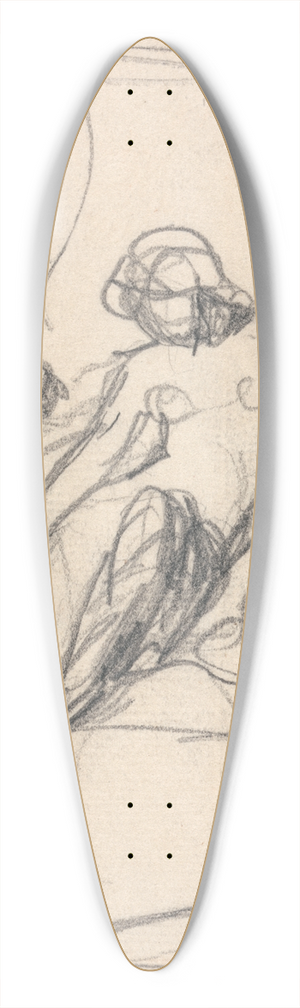 George Romney - Charity 39.3 inch art pintail longboard deck