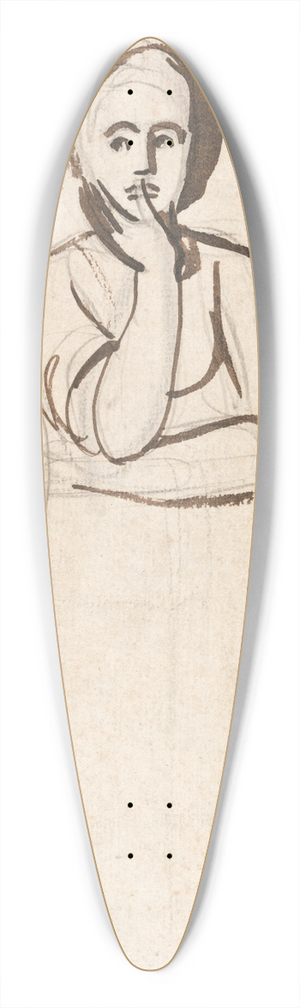 George Romney - Pamela 39.3 inch art pintail longboard deck