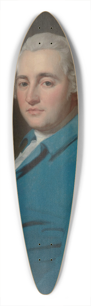 George Romney - Portrait of a gentleman, traditionally identified as Atkinson Grimshaw 39.3 inch art pintail longboard deck