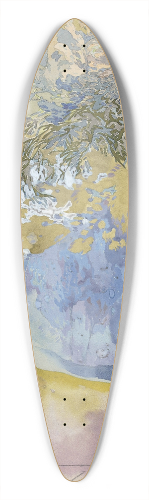 Georges de Feure - Boomrijk landschap 39.3 inch art pintail longboard deck
