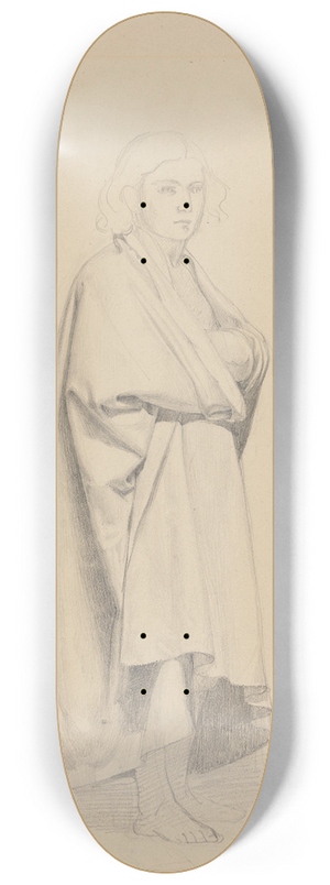 Adolph Tidemand - Stende ung mann, draperistudie 8.25 inch art skate deck