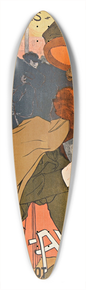 Georges de Feure - Paris Amanach 39.3 inch art pintail longboard deck