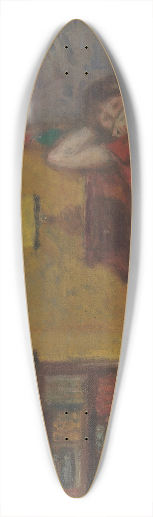 Georges d'Espagnat - La liseuse 39.3 inch art pintail longboard deck
