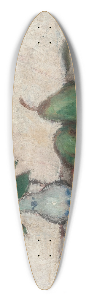 Georges d'Espagnat - Still life with flowers in a blue and white vase with apples and pears on a table 39.3 inch art pintail longboard deck