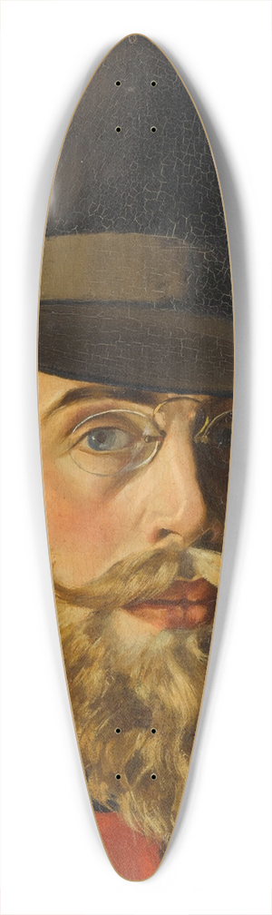 Georges Emile Lebacq - Self-Portrait 39.3 inch art pintail longboard deck