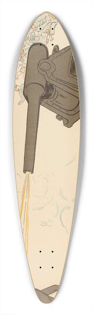 Georges Goursat (Sem) - Dernire heure 39.3 inch art pintail longboard deck