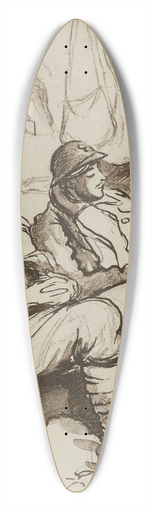 Georges Goursat (Sem) - La sape 39.3 inch art pintail longboard deck