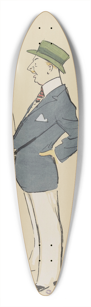 Georges Goursat (Sem) - le duc Decazes 39.3 inch art pintail longboard deck