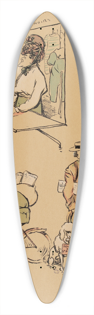 Georges Goursat (Sem) - Location de costumes de bain et de peignoirs 39.3 inch art pintail longboard deck