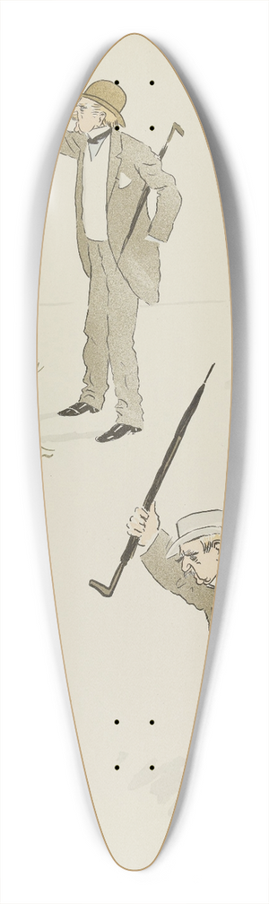 Georges Goursat (Sem) - Lord Colomb 39.3 inch art pintail longboard deck