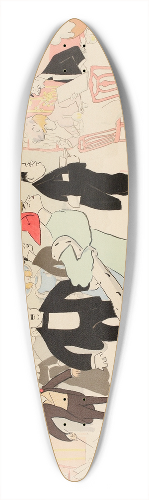 Georges Goursat (Sem) - Maxims 39.3 inch art pintail longboard deck
