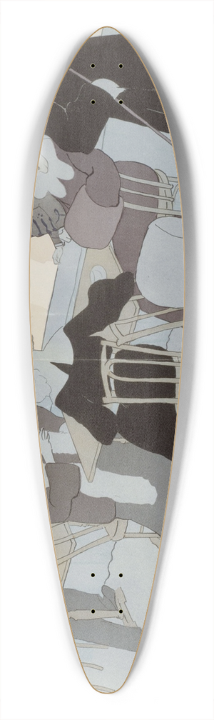 Georges Goursat (Sem) - Palais de Glace 39.3 inch art pintail longboard deck