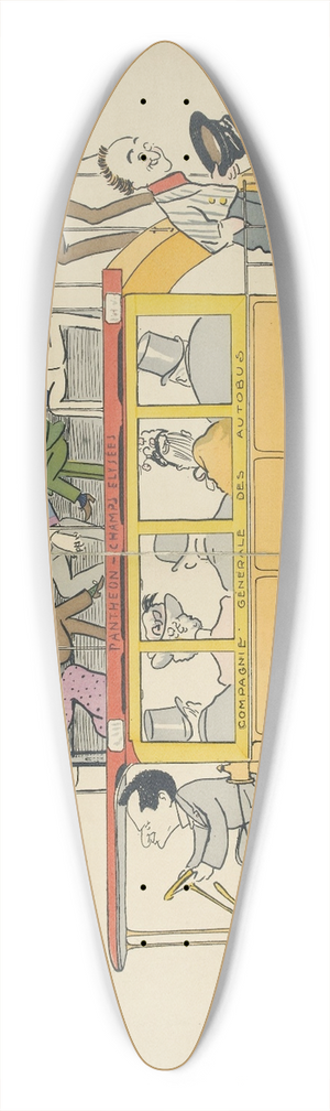 Georges Goursat (Sem) - Panthon  Champs-Elyses, Compagnie gnrale des autobus 39.3 inch art pintail longboard deck