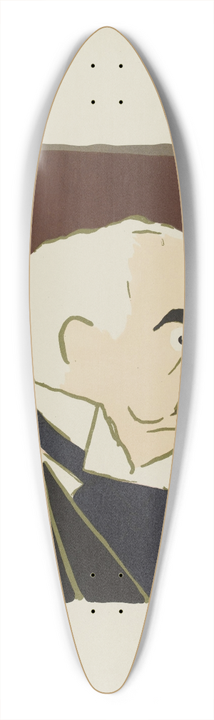 Georges Goursat (Sem) - Pierpont-Morgan 39.3 inch art pintail longboard deck