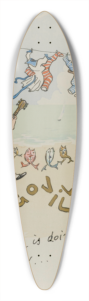 Georges Goursat (Sem) - Tangoville-sur-mer [page de titre] 39.3 inch art pintail longboard deck