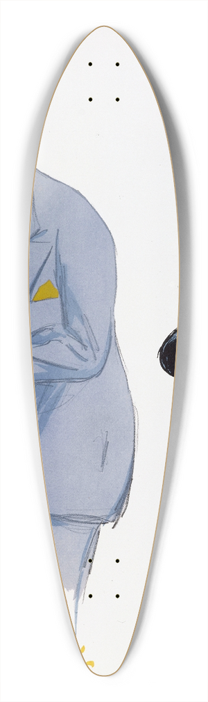 Georges Goursat (Sem) - Tout Paris 39.3 inch art pintail longboard deck