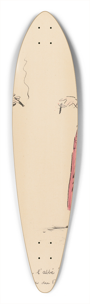 Georges Goursat (Sem) - Vous ici, monsieur labb 39.3 inch art pintail longboard deck