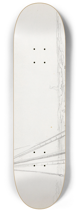 Adolph Tidemand - Strandet skip, Borkum 8.25 inch art skate deck