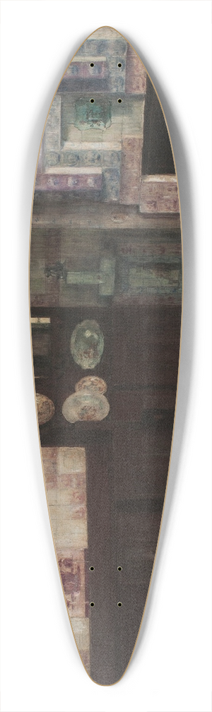 Georges Hugo - La salle  manger  Hauteville House 39.3 inch art pintail longboard deck
