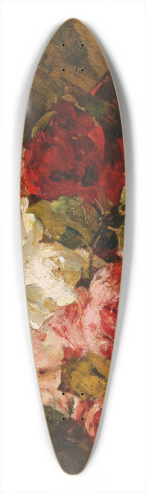 Georges Jeannin - Roses III 39.3 inch art pintail longboard deck