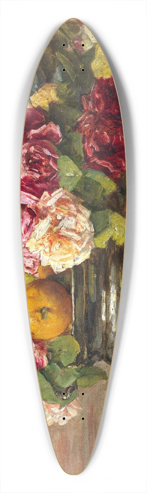 Georges Jeannin - Still life of roses and fruit 39.3 inch art pintail longboard deck