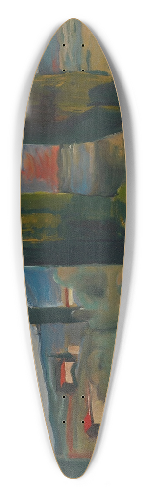 Georges Kars - Prs de Vaison (Vaucluse) 39.3 inch art pintail longboard deck