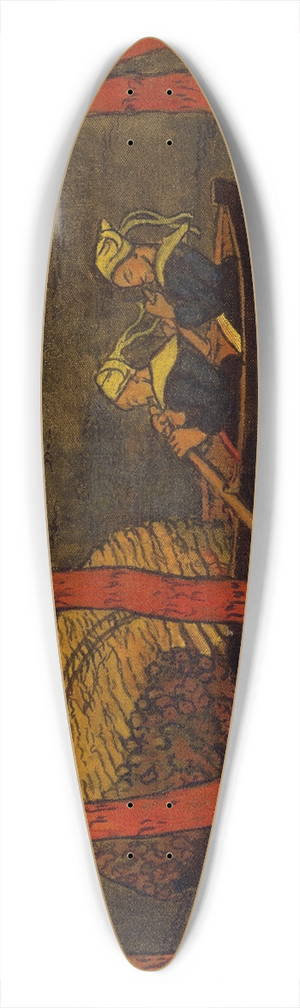 Georges Lacombe - Boatwomen in Brittany 39.3 inch art pintail longboard deck