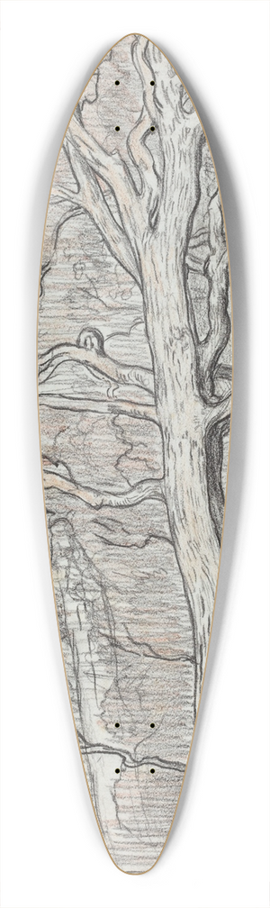 Georges Lacombe - Felled Tree,Normandy 39.3 inch art pintail longboard deck