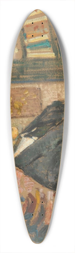 Georges Lemmen - Homme lisant 39.3 inch art pintail longboard deck