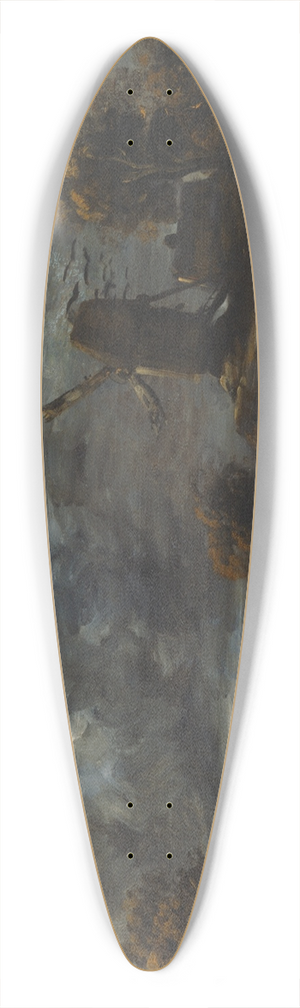 Georges Michel - The Storm 39.3 inch art pintail longboard deck