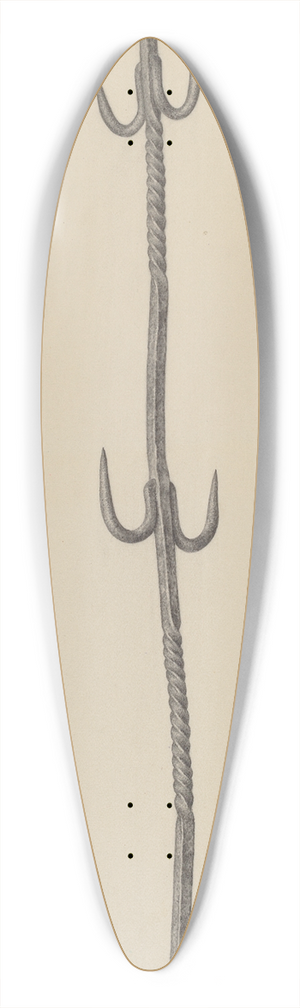 George Spector - Meat Hook 39.3 inch art pintail longboard deck