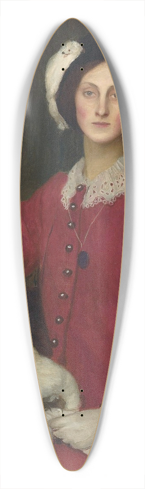 George Spencer Watson - Portrait Of Hilda Spencer Watson 39.3 inch art pintail longboard deck
