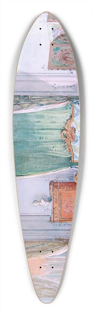 Georges Rmon - Chambre a coucher Louis XVI, peinte en gris. 39.3 inch art pintail longboard deck Georges Rmon - Chambre a coucher Louis XVI, peinte en gris. 39.3 inch art pintail longboard deck