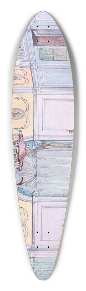 Georges Rmon - Chambre a coucher (poque de la Directoire). 39.3 inch art pintail longboard deck Georges Rmon - Chambre a coucher (poque de la Directoire). 39.3 inch art pintail longboard deck