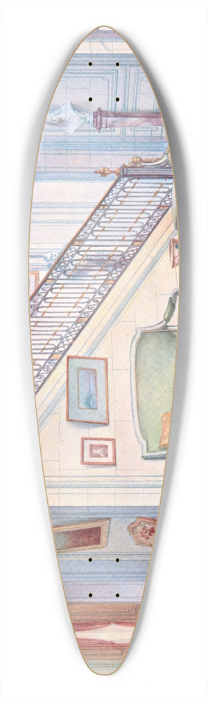 Georges Rmon - Dpart descalier et partie de vestibule. Dtail. 39.3 inch art pintail longboard deck