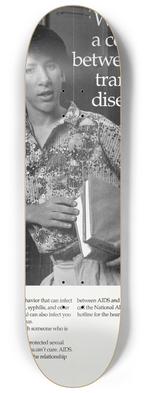 Centers for Disease Control and Prevention - Why there is a connection between sexually transmitted diseases and AIDS 8.25 inch art skate deck