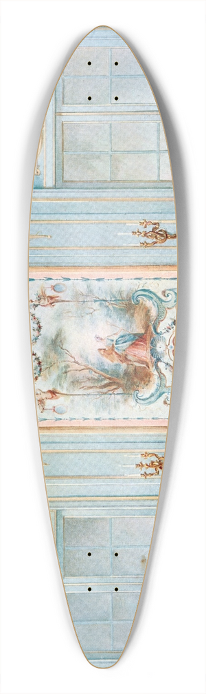 Georges Rmon - Grand salon Louis XV. Face de portes offrant des peintures. 39.3 inch art pintail longboard deck Georges Rmon - Grand salon Louis XV. Face de portes offrant des peintures. 39.3 inch art pintail longboard deck