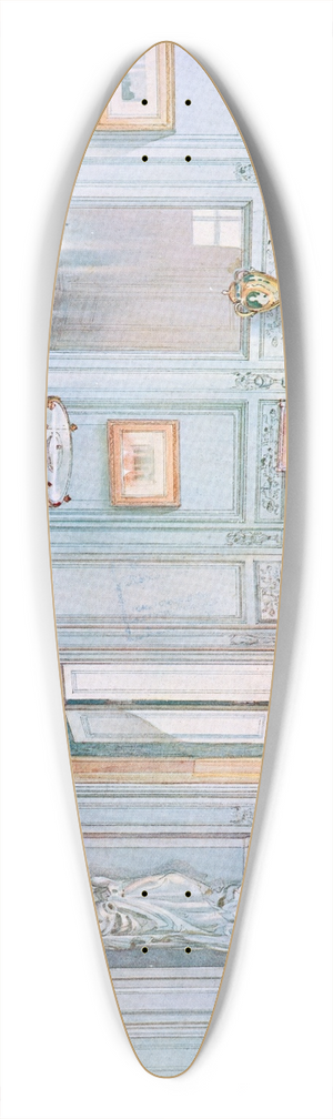 Georges Rmon - Salon dattente (Louis XVI) sculpt. 39.3 inch art pintail longboard deck Georges Rmon - Salon dattente (Louis XVI) sculpt. 39.3 inch art pintail longboard deck