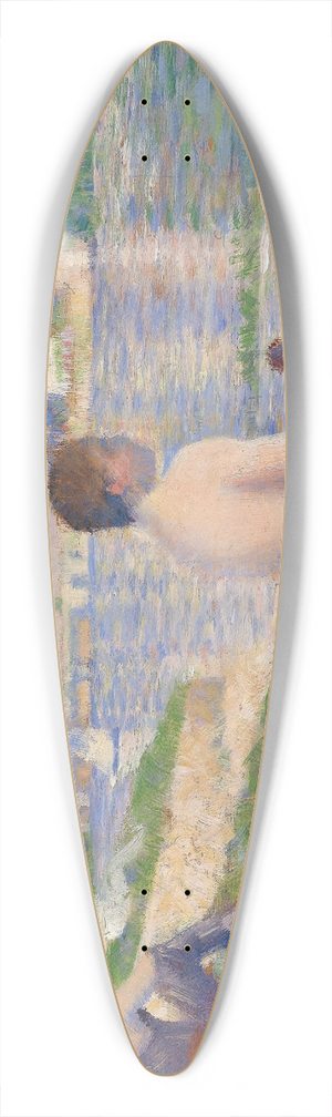 Georges Seurat - Final Study for Bathers at Asnires 39.3 inch art pintail longboard deck