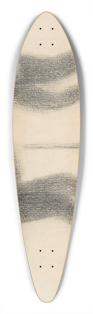 Georges Seurat - Monkey 39.3 inch art pintail longboard deck