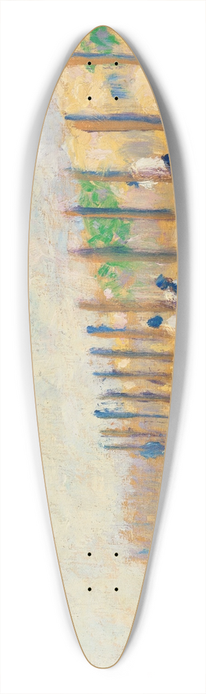 Georges Seurat - Ouvriers enfonant des pieux 39.3 inch art pintail longboard deck