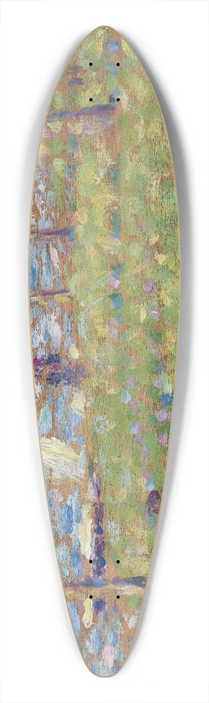 Georges Seurat - Study for  La Grande Jatte 39.3 inch art pintail longboard deck