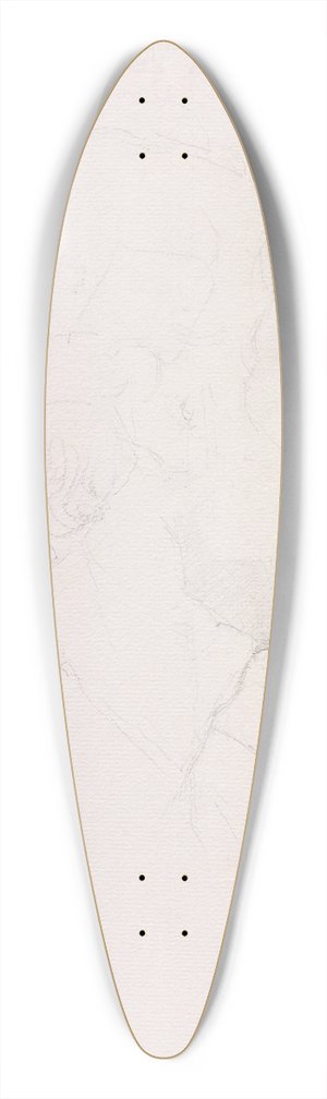 Georges Seurat - Tte dhomme de profil 39.3 inch art pintail longboard deck